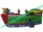 YF-inflatable pirate ship bouncer-101