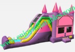 YF-inflatable castle slide combo-123