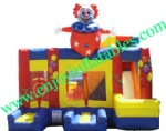 YF-inflatable castle slide combo-128