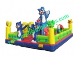 YF-blue cat inflatable amusement park-46